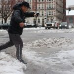 Person on Comm Ave. in Boston