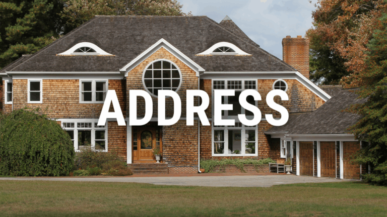 Address sign up